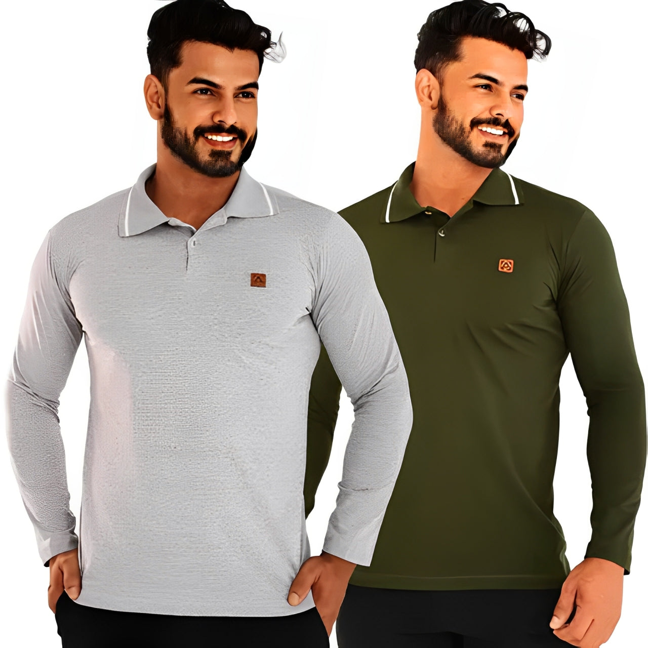 Chemise Polo Suprême à Manches Longues – Minimaliste & Sophistiquée [ACHETEZ 1 et RECEVEZ 2] Confort et Style Multipliés