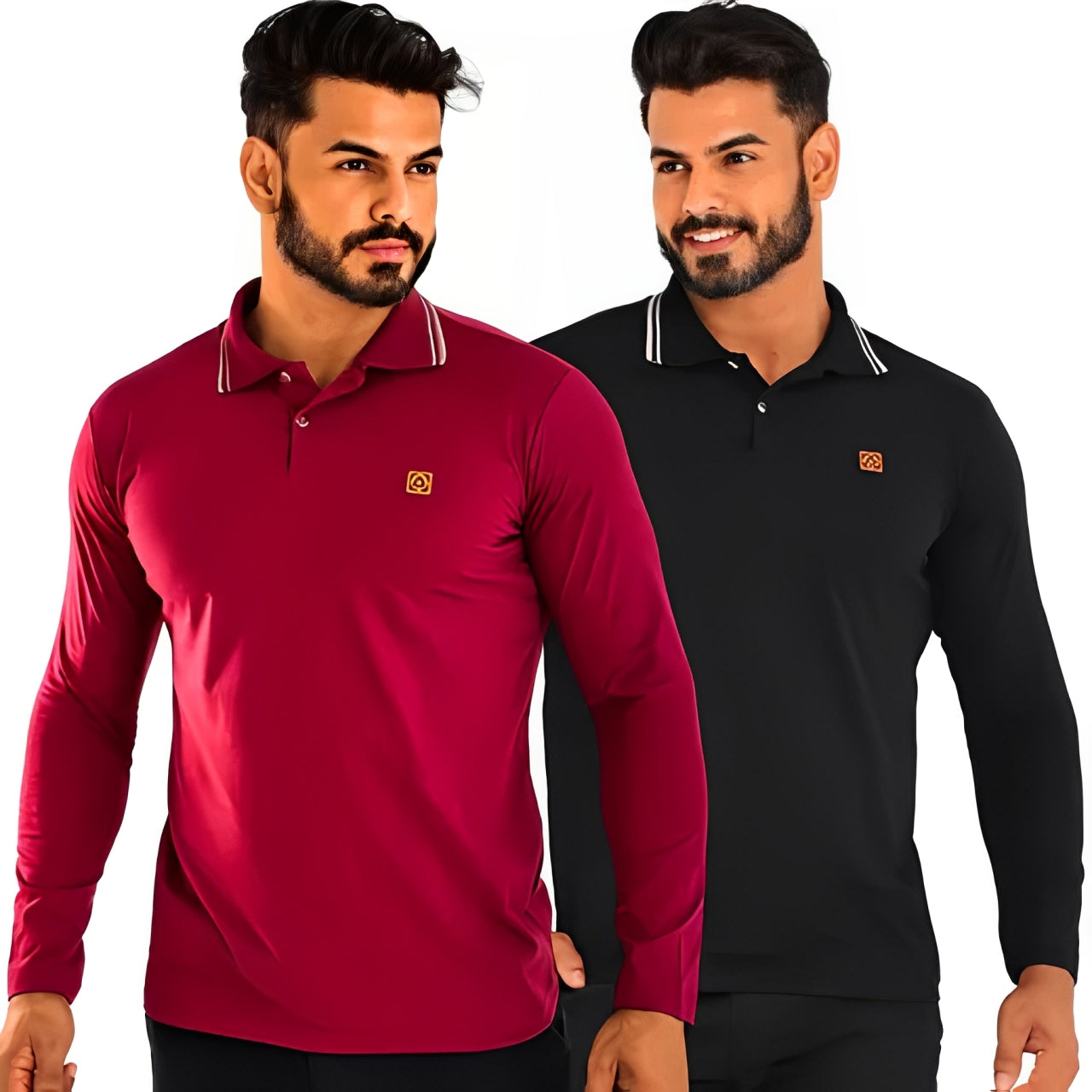 Chemise Polo Suprême à Manches Longues – Minimaliste & Sophistiquée [ACHETEZ 1 et RECEVEZ 2] Confort et Style Multipliés
