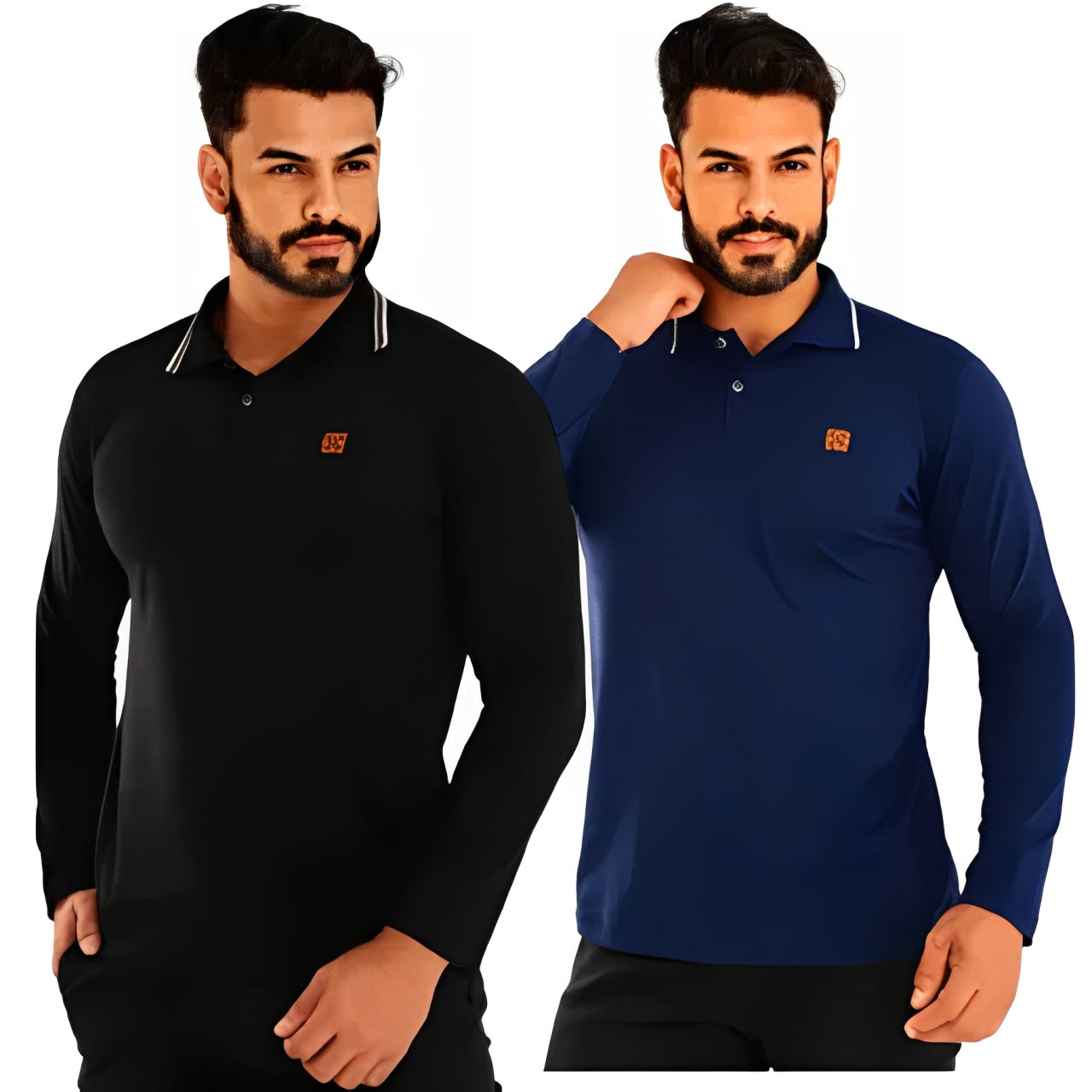 Chemise Polo Suprême à Manches Longues – Minimaliste & Sophistiquée [ACHETEZ 1 et RECEVEZ 2] Confort et Style Multipliés